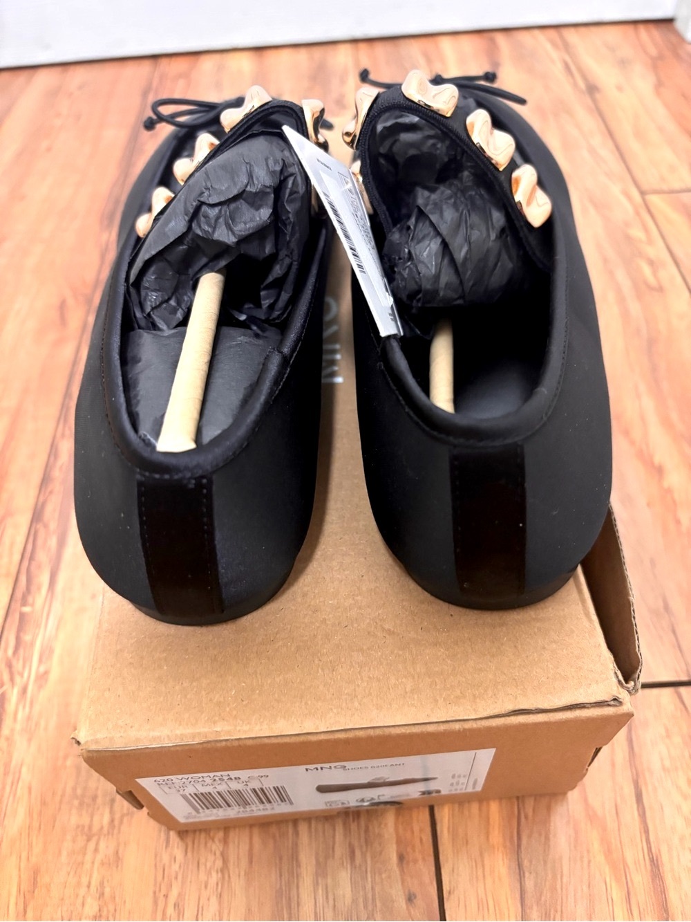 NIB MANGO Ballerina With Metallic Applique Straps - Picture 7 of 11